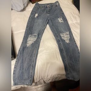 Wide leg jeans